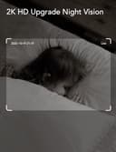 nooie 2K Baby Monitor WiFi Baby Camera Smart Baby Monitor with Night Vision, Motion/Sound Detection, 2-Way Audio, Works with Alexa & Google, APP Control, Cloud/SD Storage, 2.4G WiFi indoor baby care, - 3