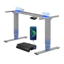 FLEXISPOT EC4 Scrivania Regolabile in Altezza con 2 Motori Potenti, Telaio a 3 Livelli, Scrivania Standing Desk Elettrica con Tastiera Intelligente, Capacità di Carico 120 kg. - 1
