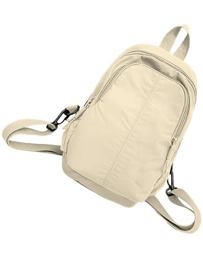 HAUMAUH Mochila Mujer Backpack Pequeña | Ligeras Bandolera Casual (21x30x11cm) Hombre | Viaje, Deportivas,Trabajo, Compras, Universidad & Uso diario (Caqui)