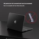 eleger Funda Matte Crystal Compatible con MacBook Pro 16 Pulgadas M4 M3 M2 M1 Pro/MAX [Color Compatible con Mac] 2024 2023 2021, Carcasa rígida Ultrafina para Mac Pro 16,2", Negro Transparente - 4