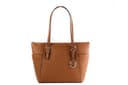 Michael Kors Charlotte Signature Large Top Zip Tote, brown - 1