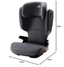 Britax Römer KIDFIX M i-Size, car Seats 4 to 12 Years Old, ISOFIX car seat, 15-36 kg / 100-150 cm, (Group 2/3) Storm Grey - 8