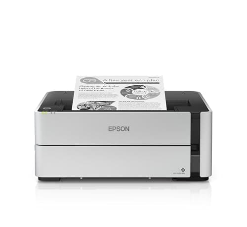 Epson EcoTank ET-M1180, Stampante A4 monocromatica con TCO ridotto, Wi-Fi, USB ed Ethernet, Stampa fronte/retro e linguaggio PCL fino a 11.000 pagine