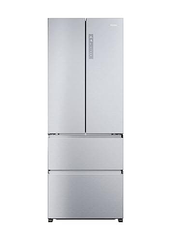HAIER FD 70 Series 5 HFR5719ENMG - Frigorífico Puerta Francesa, Cajones Direct Access, Circular AirFlow, Motor Inverter, My Zone Plus, Total No Frost, Ancho 70cm, Alto 1,90m, 446L, Luz LED, Inox