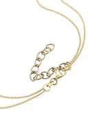Elli Necklace Layer-Look with Geo Minimal Platelet Pendants in 925 Sterling Silver Gold Plated - 4