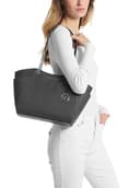 Michael Kors Jet Set Travel, White, Black, Large - 2