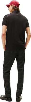 Tommy Hilfiger Uomo Maglietta Polo Maniche Corte Chest Insert Regular Fit, Nero (Black), L - 2