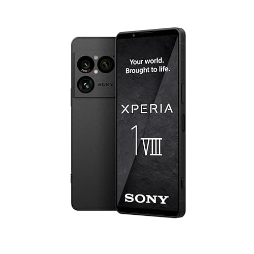 Sony Xperia 1 VIII - 6,5" 19,5:9 FHD+ HDR OLED 120Hz, Dreifach-Kamera mit neuem Teleobjektiv, Xperia AI, Akku für 2 Tage, 3,5mm Audio, Dual SIM, Graphit-Schwarz