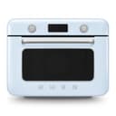SMEG COF01 Forno combinato da banco - Griglia, Frittura ad aria, Vapore, Cuocere, Convezione, Sbrinamento e Caldo, 10 Funzioni di Cottura - Made in Italy (Blu Pastello) - 1