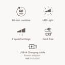 Philips Epilator Series 9000 - Cordless Wet and Dry Electric Epilator, Hair Removal for Body, Face and Bikini, with ProGuide, 9 Accessories, 60 min. Runtime, Model BRE729/00 - 12