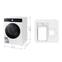 Samsung WW90DB7U94GEU3 - Lavadora AI EcoBubble, Inteligencia Artificial y SmartThings, 9 kg, A-20% con Super Speed 39, Autodosificador, Color Blanco [Clase de eficiencia energética A] - 3