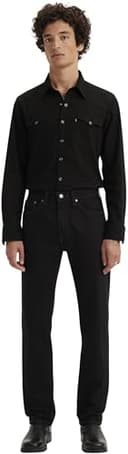 Levi's 505 Regular Fit, Jeans Uomo, Nero, 36W / 34L - 11