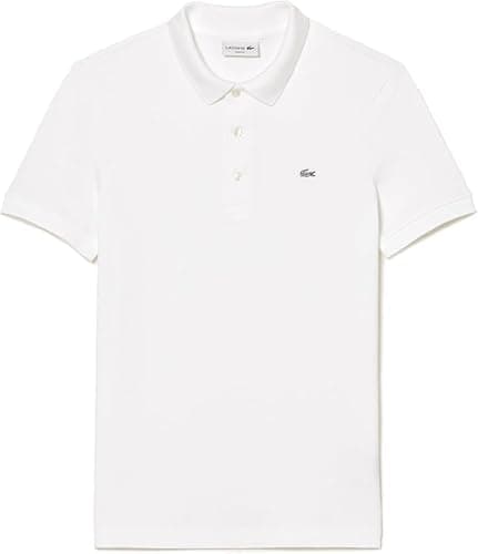 Lacoste PH4014 Men's Slim Fit Polo (UK, Alpha, L, Regular, Regular, White)