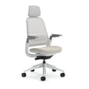 Steelcase Series 1 Ergonomischer Bürostuhl mit LiveBack Lumbalstütze, 4D-Armlehnen, anpassbarer Kopfstütze Beige, 66 x 64 x 112 - 1