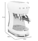 Smeg ECF02WHEU Siebträger Espresso-/Kaffemaschine white - 8