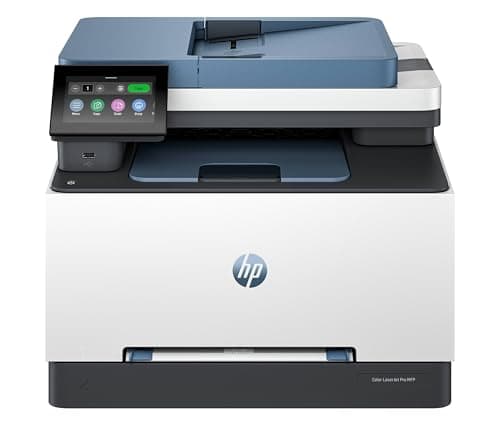 HP Color LaserJet Pro 3302fdw 499Q8F, Stampante Multifunzione A4, Stampa Fronte e Retro Automatico, 25 ppm B/N e a Colori, USB, Wi-Fi, Ethernet, Fax, Copia, Scansiona, ADF da 50 Fogli, Smart, Blu