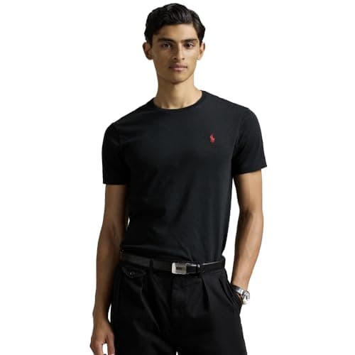 Polo Ralph Lauren Maglia vestibilità aderente, nero, M