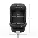 Kinderkraft I-360 2 PRO Seggiolino auto 0-36 kg, I-SIZE 40-150 cm, Seggiolino 360 girevole, con Isofix Base, Reclinabile Posizione sdraiata, Poggiatesta regolabile, Gruppo 0 1 2 3, Nero - 12