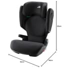 BRITAX RÖMER Kindersitz KIDFIX M i-Size, für Kinder von 100-150 cm (i-Size) mit und ohne ISOFIX, 3,5-12 Jahre, Space Black - 6
