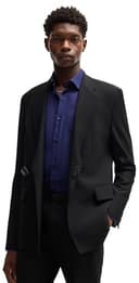 HUGO C- Jenno Camicia, Dark Blue407, 42 Uomo - 4