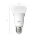 Philips Hue Bombillas LED Inteligentes A60, White and Color Ambiance, Luz blanca y de colores, E27, 8,1 W, Regulable 1000-20.000 K, 1100 lm, Alexa, Google Assistant y Apple Home, Pack de 2 - 10
