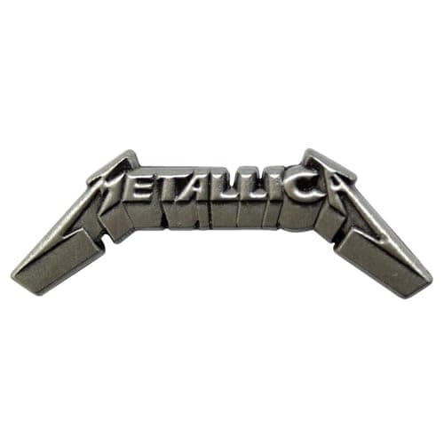 Metallica 3D Band Logo Pin Badge Size One Size