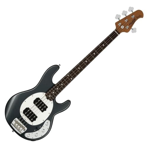 Sterling By Musicman StingRay HH RAY34HH Charcoal Frost Bass 4 String