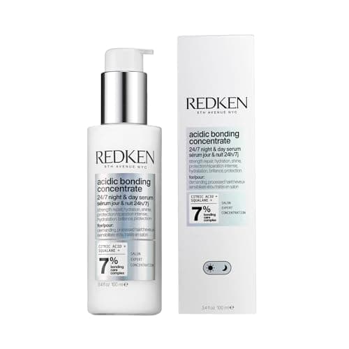 Redken, Siero Notte per Capelli Danneggiati, Capelli Rinforzati e Protetti a Lungo, Azione 24/7, Con Acido Citrico e Acido Poliglutammico e Squalane, Acidic Bonding Concentrate, 100 ml