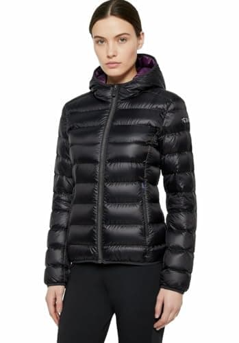 NORWAY PIUMINO DONNA INVERNALE - GIUBBOTTO DONNA 110 GRAMMI - GIACCA INVERNALE IMBOTTITA (IT, Testo, XL, Regular, Regular, 849658 BLACK)