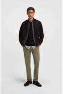 BOSS Ropa exterior de piel Johice para hombre, 001negro, 52 - 2