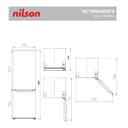 Nilson Frigorífico Combi 2 Puertas Inox NC185600ENFX. Capacidad 293 Litros, No Frost, Multi AirFlow, Puerta Reversible, Bajo Nivel Sonoro, Eficiencia Energética Clase E - 7