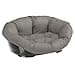 Ferplast 70230099 Plastic bed sofa for dogs and cats with removable cotton cover, gray, 96x71x32 cm - 1