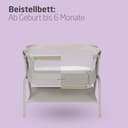 Maxi Cosi Iora² Baby Stubenbett, 0–6 kg (9 kg), Klappbares und Leichtes Beistellbett Baby, 5 cm CloudCore-Matratze, 5 Höhenstufen, 2 Leichtgängige Rollen, Easy Slide, Elegance Beige - 2