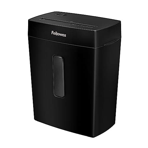 Fellowes Powershred FS-8C 8 Sheet Cross Cut Personal Shredder for Home and Office Use - 15 Litre Bin - Security Level P4-Amazon Exclusive, Black