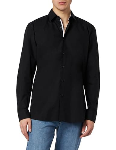 HUGO Ekoy, Camicia Uomo, Black148, 42