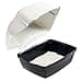 Ferplast Lettiera Gatto Chiusa, Toilette per Gatti Coperta, utilizzabile anche in Esterno, a Prova di Pioggia, 43,5 x 73,5 x h 41 cm, COSMIC OUTDOOR Lettiera Gatto Grande, Nero - 4