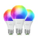 Nanoleaf Matter Essentials 3 Bombillas LED E27 RGBW Inteligentes y Regulables - Luces Led 16M Colores, Matter sobre Thread, Bluetooth, Compatible con Google Apple, Decoración Habitación y Gaming - 1
