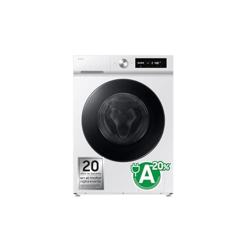 Samsung WW90DB7U94GEU3 AI EcoBubble Washing Machine, 11 kg, Energy Efficiency A-20%, Super Speed 39, Steam, White