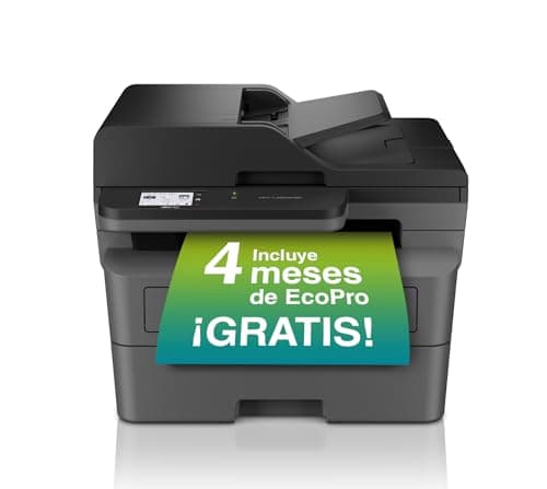 Brother MFC-L2860DWE Impresora Multifunción Láser Monocromo, 34 pág/min, Pantalla LCD Color 6.8cm, Memoria 265MB, Escanea 22.5 imag/min, Negro y Gris