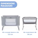Chicco Next2Me Forever, Culla Neonato Fianco Letto 3in1, Culla che Diventa Lettino Montessori, Fino a 4 Anni (22 Kg), Altezza Regolabile, Buona Circolazione dell'Aria, 4 Ruote, Materasso incluso - 5