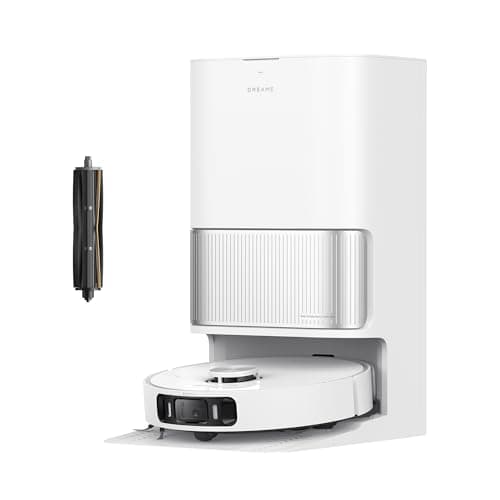 dreame L40 Ultra AE Robot Vacuum and Mop, 19,000Pa Suction, Diverse Brush Selection, Flexible Mop & 75°C Self Cleaning Washboard, All-in-One Station, Tangle-Free, Auto Refill, Voice Control