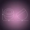 Philips Hue White & Color Ambiance Iris Tischleuchte Special Edition Gold 520lm, dimmbar, 16 Mio. Farben, steuerbar via App, kompatibel mit Amazon Alexa (Echo, Echo Dot) - 3