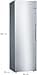 Bosch KSV36VLEP Serie 4, Frigorifero monoporta da libera installazione, ripiano estraibile per gli alimenti riposti in fondo, Luce LED, Funzione raffreddamento intensivo, Acciaio, 186 x 60 cm - 2