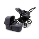 Bugaboo Donkey 5 Mono, Convertibile in un Passeggino Doppio Affiancato, Design Migliorato, Seduta Reversibile, Guida a una Mano e Archiviazione Espandibile, Graphite/Stormy Blue - 1