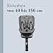 Inglesina Halley Pro, Grey, 360° Rotating Child Seat ISOFIX, from 0 to 12 Years (40-150 cm), Adjustable and Breathable, Approved according to ECE R129/03 - 2