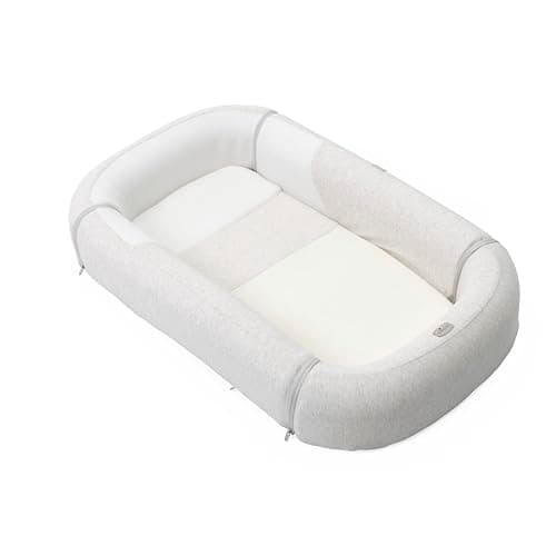 Chicco Mommy Pod 3in1, Riduttore Lettino Neonato, 81 cm x 49 cm, Nido per Bebè, 0-3 mesi per la Nanna, 0-8 mesi per il Tummy Time, Rivestimento in Cotone Organico, Lavabile in Lavatrice, Beige