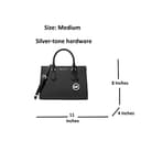 Michael Kors Handtasche für Damen Sheila Satchel Medium Schwarz, Schwarz - 5