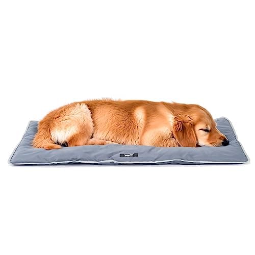 Ferplast Jolly Dog and Cat Mat, Washable Dog Bed, Dog Cushion, Waterproof and Scratch-Resistant, Mat for Dog Kennels, Car, Dog Basket, 98 x 65 cm, L, Grey