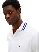 Tommy Hilfiger Men's Short Sleeve Casual Dri Polo Shirts in Regular Fit with Moisture Wicking and Stretch, White Tipped, Medium - 2