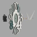 Giallobus - Reloj premium - Carved - Madera de MDF - Premium 60x60cm - 05 - Persia - Artesano Made in Italy - Silencioso - Idea de regalo - Doble nivel moderno - 6